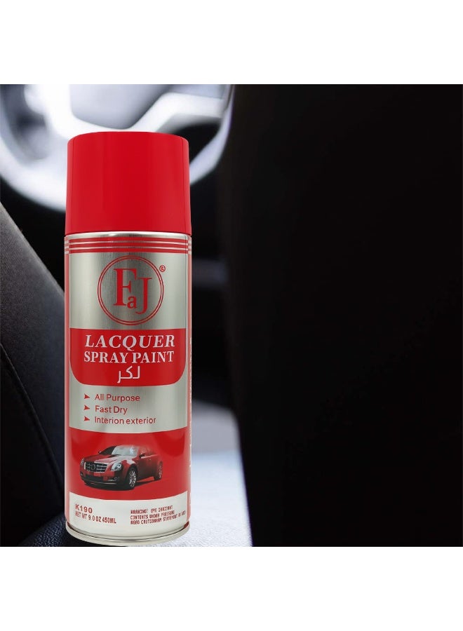 فاج بخاخ طلاء ورنيش 450 مل × 5 قطع، طلاء بخاخ شفاف لامع سريع الجفاف متعدد الأسطح للمعادن والخشب والبلاستيك والزجاج والأثاث والسيارات والدراجات، للاستخدام الداخلي والخارجي، حماية من الأشعة فوق البنفسجية، مقاومة للتآكل، تغطية عالية، لمسة نهائية ناعمة، مناسب لأعمال الترميم والتصليح البسيطة. عبوة بخاخ - Image 5